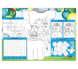 Boys Party Placemat - Standard