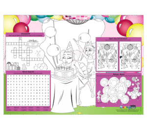 Girls Party Placemat - Standard